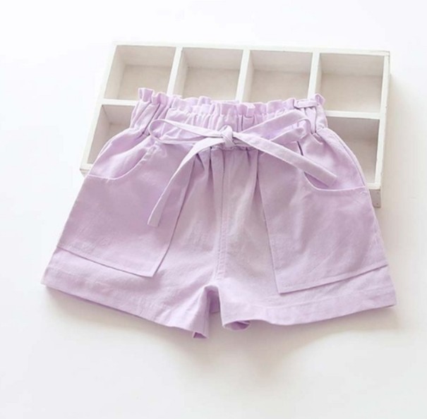 Pantalones cortos para niñas J2893 morado 7