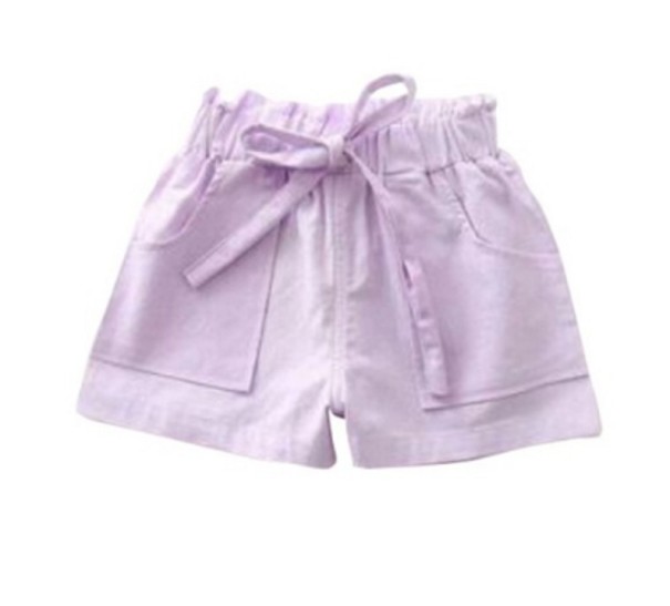 Pantalones cortos para niñas J2898 morado 9-12 meses