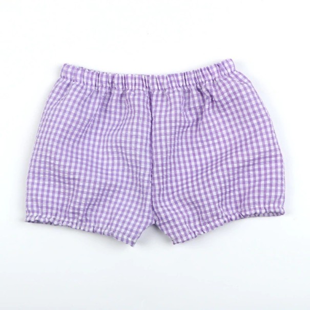 Pantalones cortos para niñas N669 morado claro 6