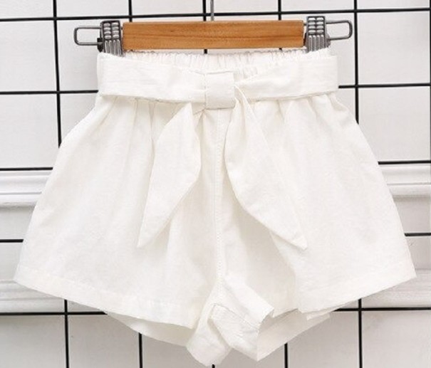 Pantalones cortos para niñas N675 blanco 5