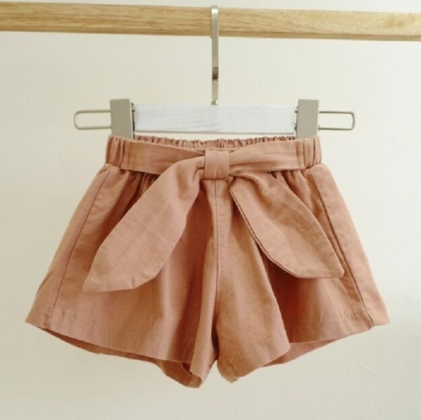 Pantalones cortos para niñas N675 rosa viejo 3