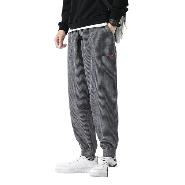 Pantalones de chándal para hombre de un solo color con cordón y bolsillos de poliéster y algodón Cómodos y estilosos para el tiempo libre y el deporte gris S