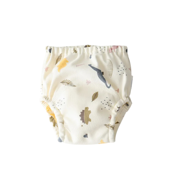 Pantalones de entrenamiento de algodón para niños de 11 a 15 kg, lavables, con estampado de dinosaurio, ropa interior impermeable y reutilizable. 1