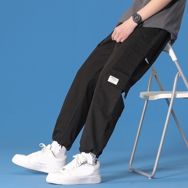 Pantalones de hombre F1362 negro M