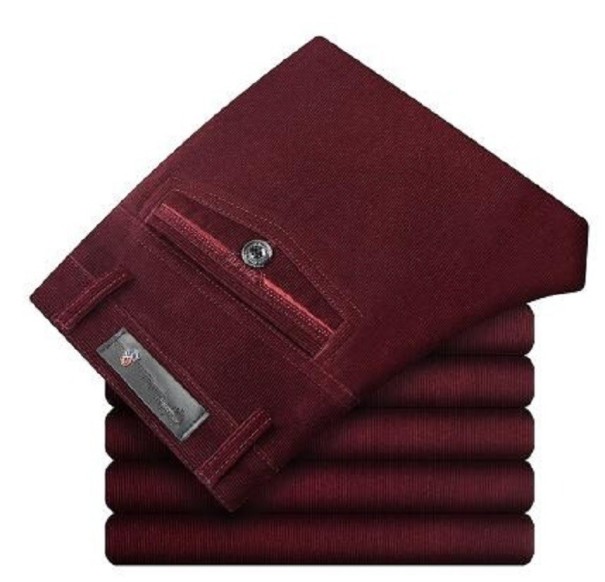 Pantalones de hombre F1398 burdeos 30