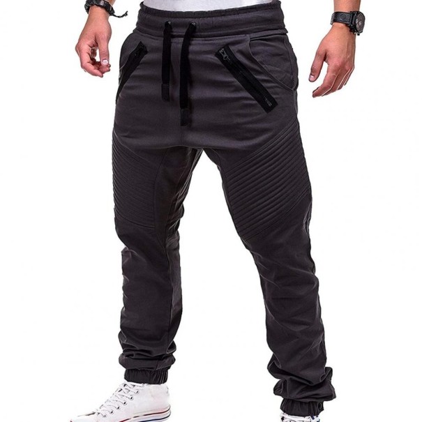 Pantalones de hombre F1402 negro XS