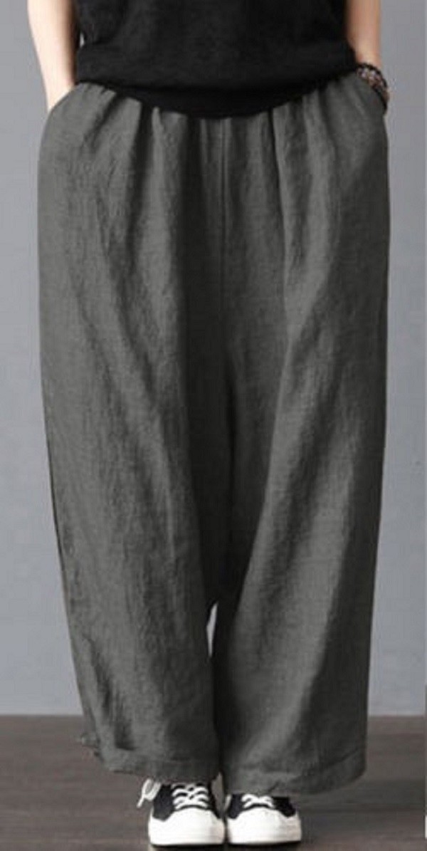 Pantalones de hombre F1411 gris L
