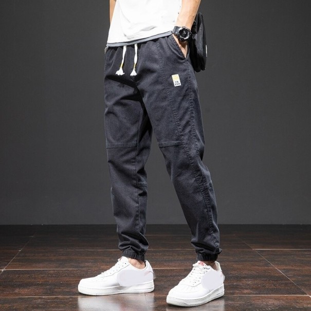 Pantalones de hombre F1437 negro L