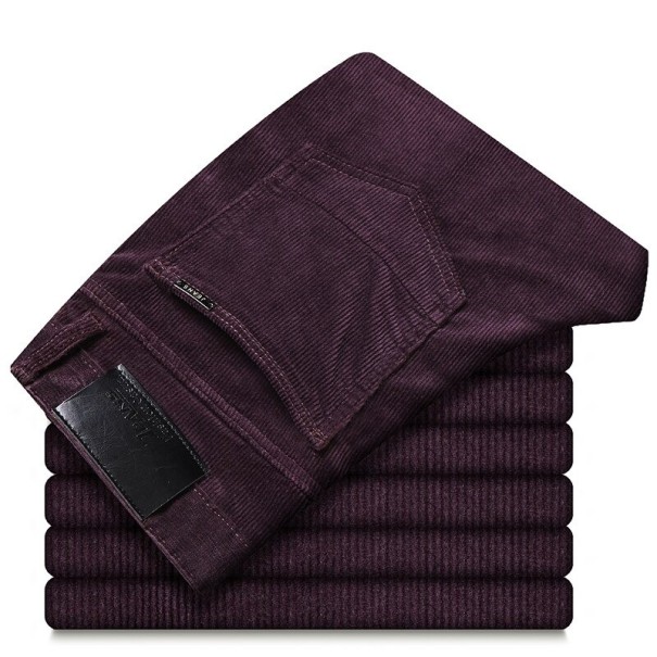 Pantalones de hombre F1469 burdeos 28