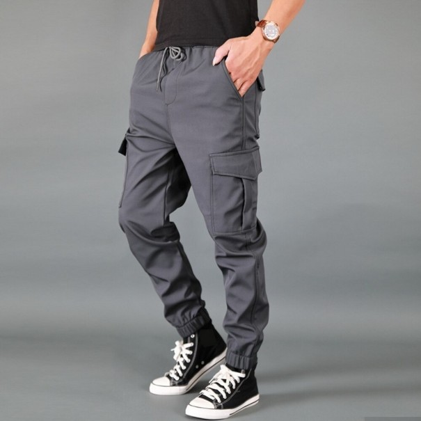 Pantalones de hombre F1556 gris M