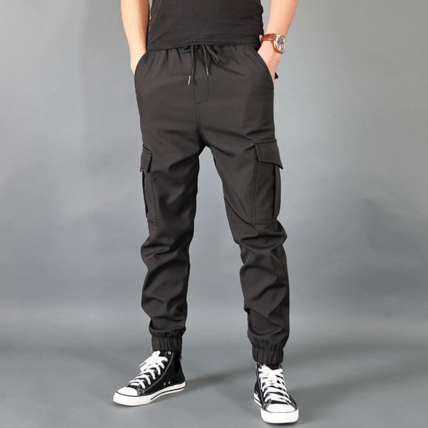 Pantalones de hombre F1556 negro XS