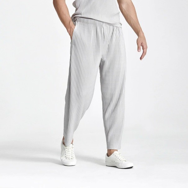 Pantalones de hombre F1581 gris S