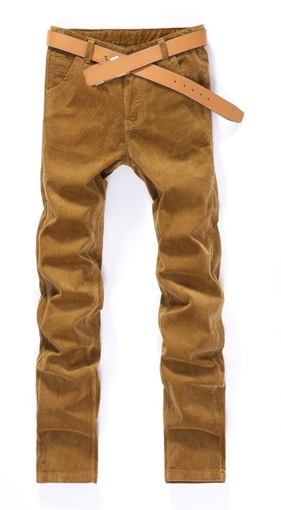 Pantalones de hombre F1627 marrón claro 36