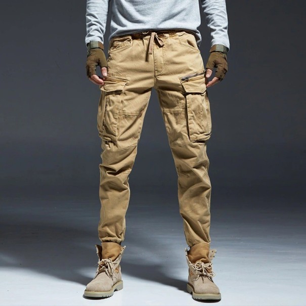 Pantalones de hombre F1636 beige L