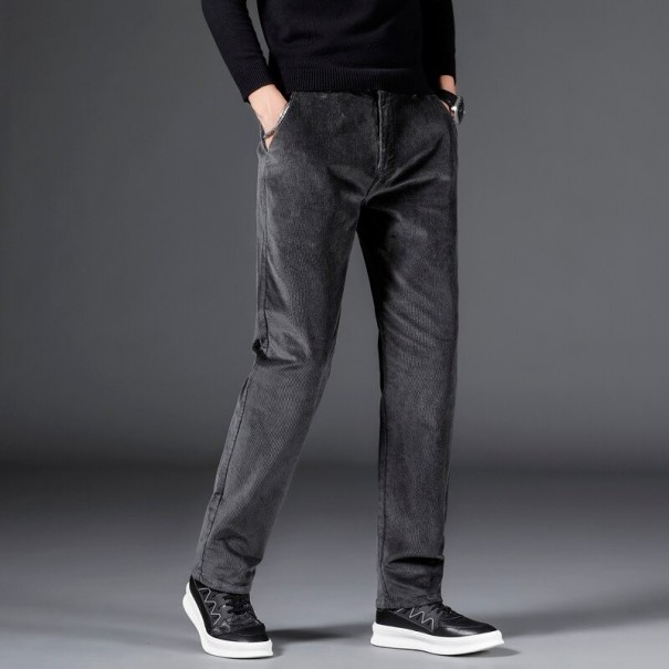 Pantalones de hombre F1709 gris oscuro 33