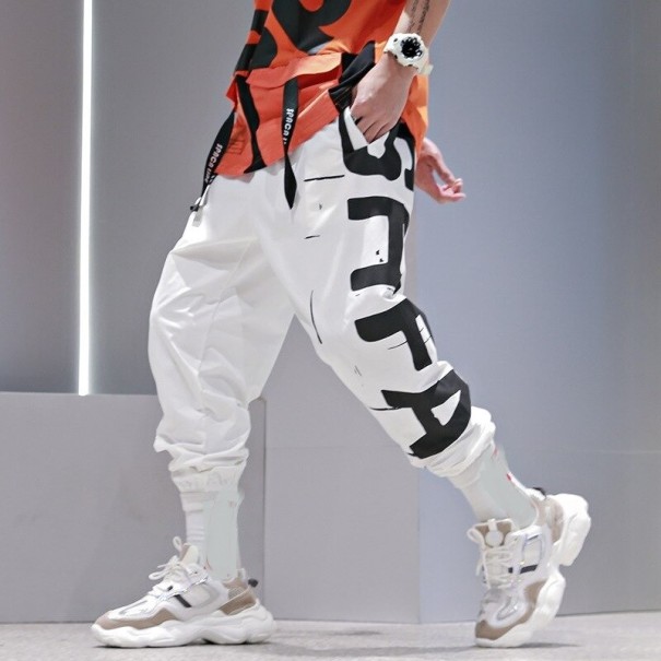 Pantalones de hombre F1712 blanco XS