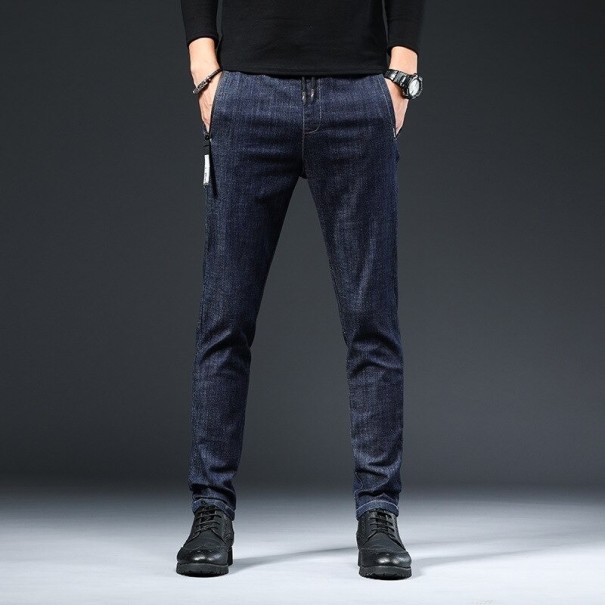 Pantalones de hombre F1741 azul oscuro 38