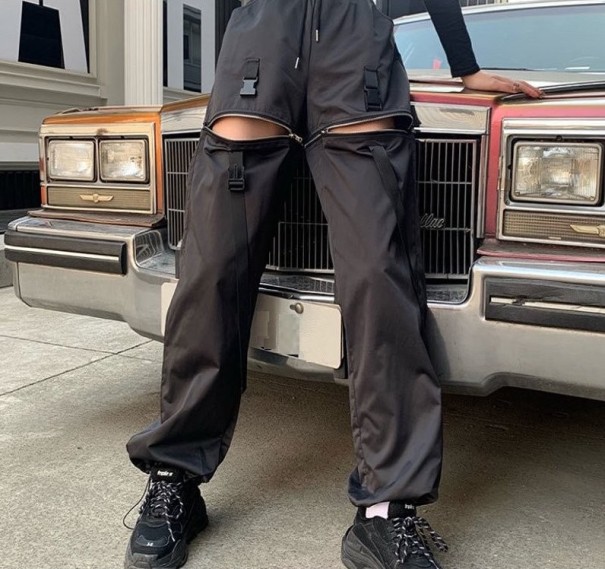 Pantalones de mujer con cremalleras 1