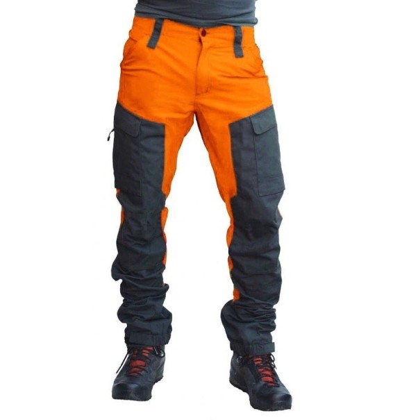 Pantalones de trabajo para hombre naranja L