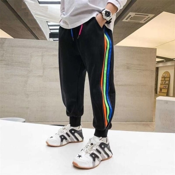 Pantalones deportivos de colores para niños L2216 negro 3-5 años