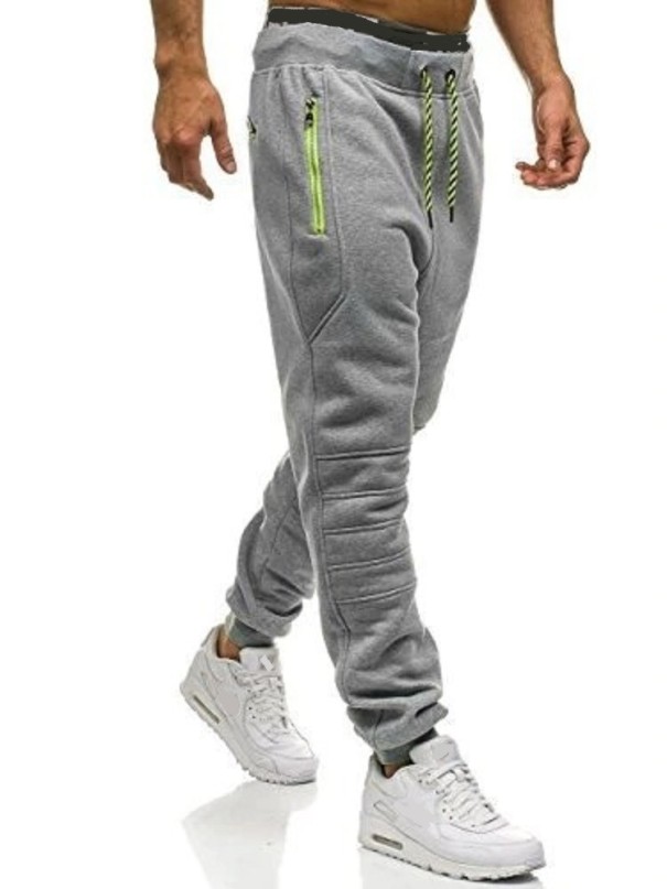 Pantalones deportivos para hombre F1543 gris M