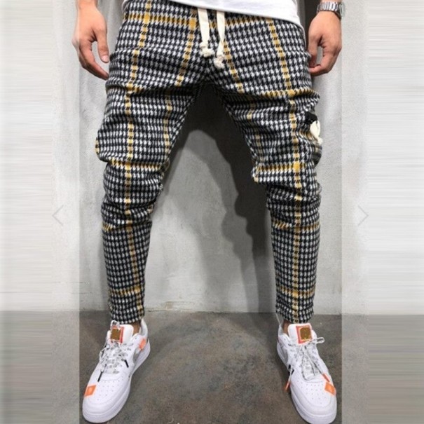 Pantalones deportivos para hombre F1570 amarillo M