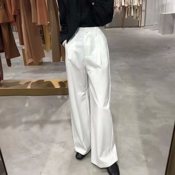 Pantalones largos de mujer blanco S