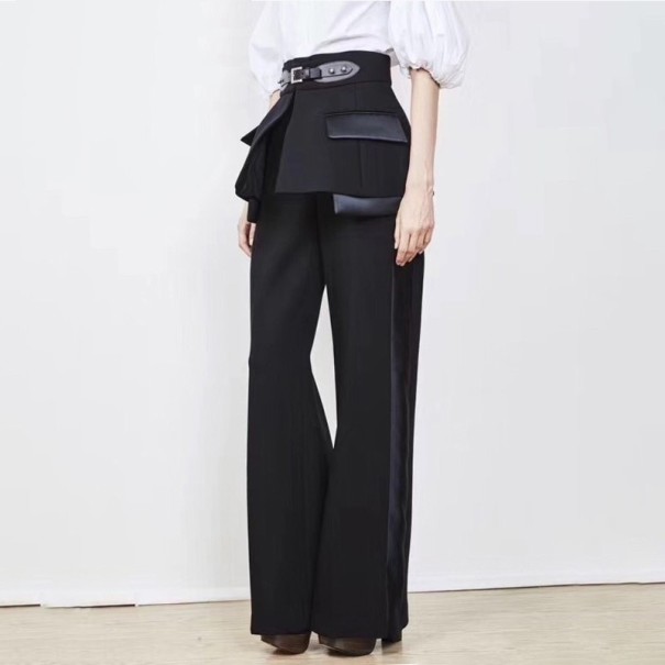 Pantalones largos de mujer con cinturón M