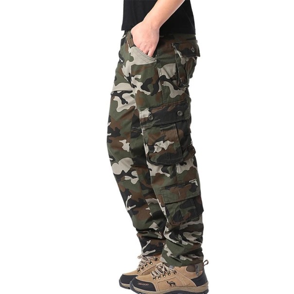Pantalones tácticos de camuflaje para hombre, múltiples bolsillos, estilo militar, para exteriores, material duradero, para acampar, senderismo y trabajo. verde 34