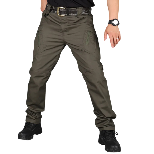 Pantalones tácticos militares de verano para hombre, resistentes, de secado rápido, con múltiples bolsillos, para exteriores, senderismo y trabajo. verde XL