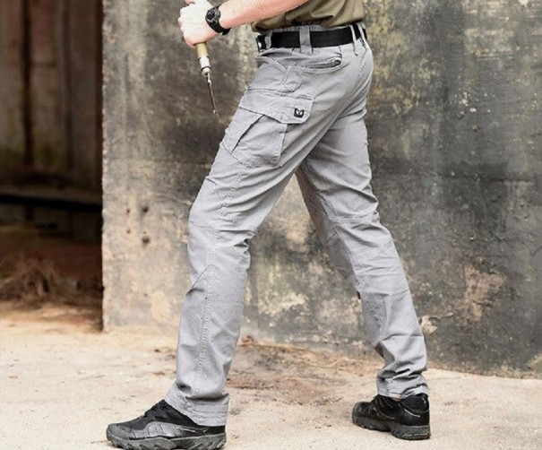 Pantalones tácticos para hombre F1609 gris L