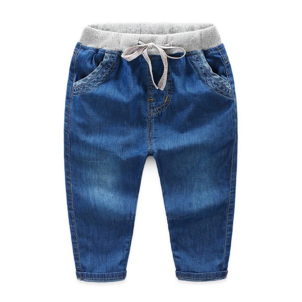 Pantalones vaqueros para niños L2143 azul oscuro 5