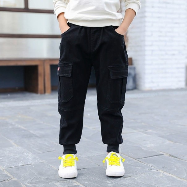 Pantaloni băieți L2220 negru 6