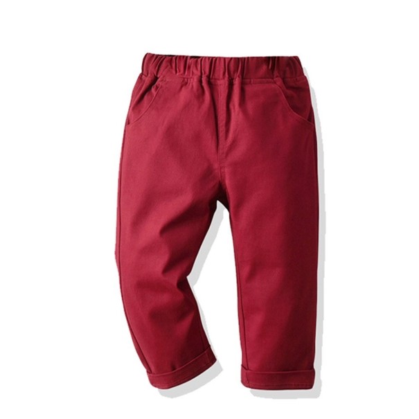 Pantaloni băieți L2230 burgundy 12-18 luni
