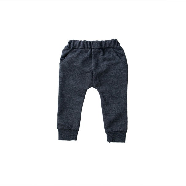 Pantaloni băieți L2251 gri inchis 9-12 luni