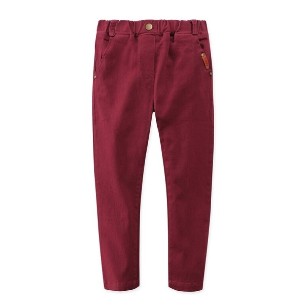 Pantaloni băieți L2267 burgundy 11