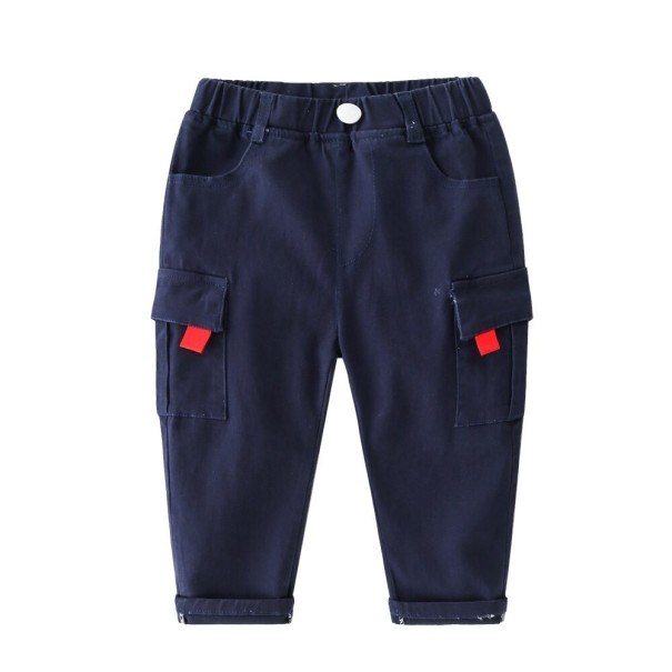 Pantaloni băieți L2275 albastru inchis 6