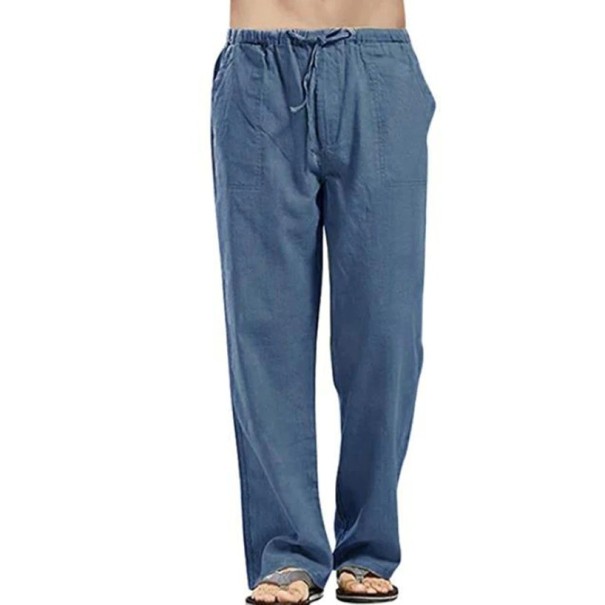 Pantaloni barbatesti F1332 albastru XS