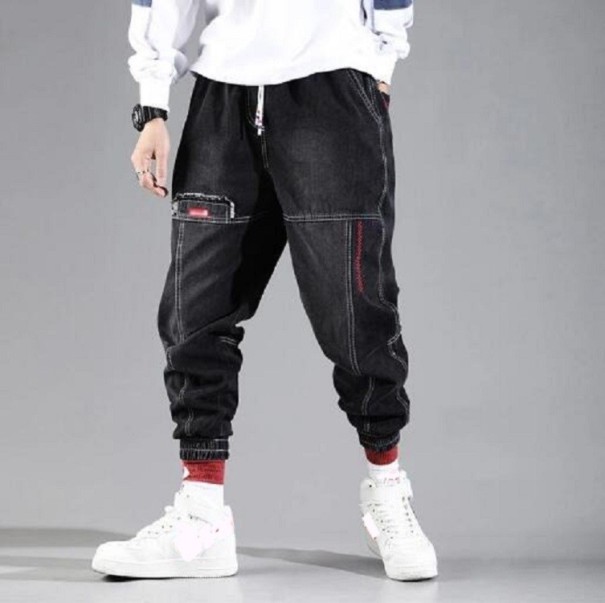 Pantaloni barbatesti F1336 negru M
