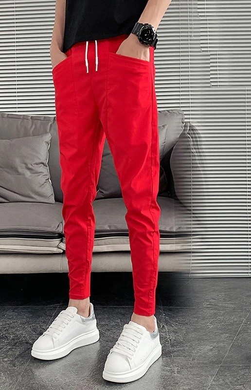 Pantaloni barbatesti F1520 roșu 29