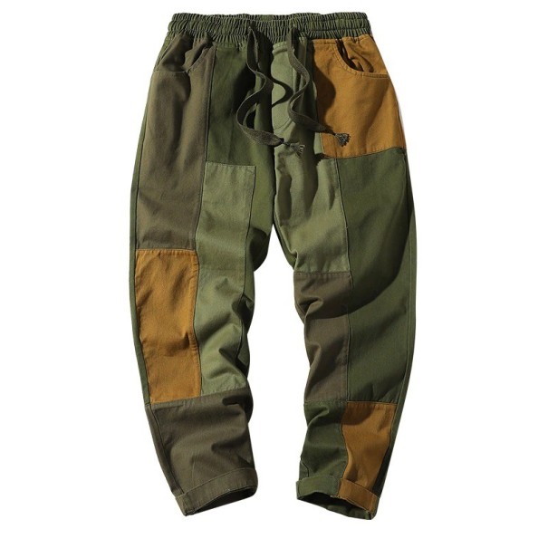 Pantaloni barbatesti F1526 verde armată M
