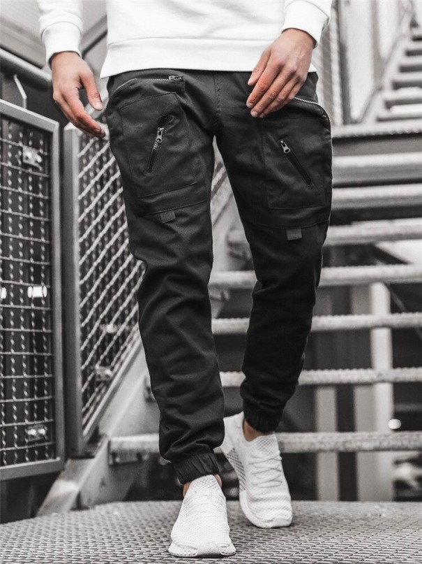 Pantaloni barbatesti F1546 negru M