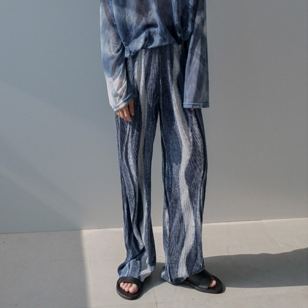 Pantaloni barbatesti F1548 albastru L