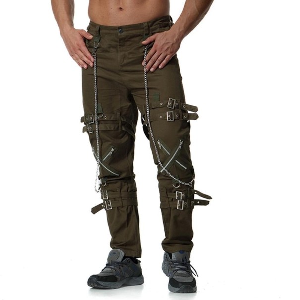 Pantaloni bărbați A3118 verde armată 34