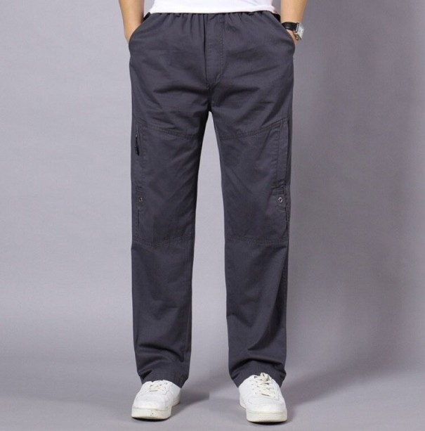 Pantaloni bărbați F1346 gri inchis XL