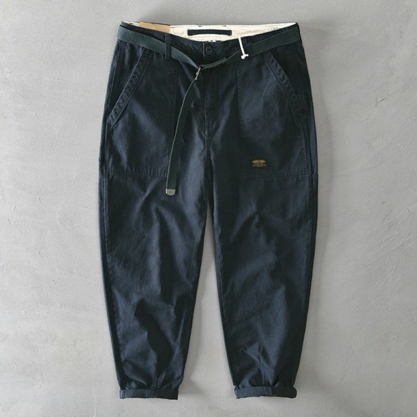 Pantaloni bărbați F1364 albastru inchis XS