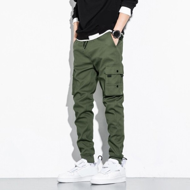 Pantaloni bărbați F1406 verde armată XXL