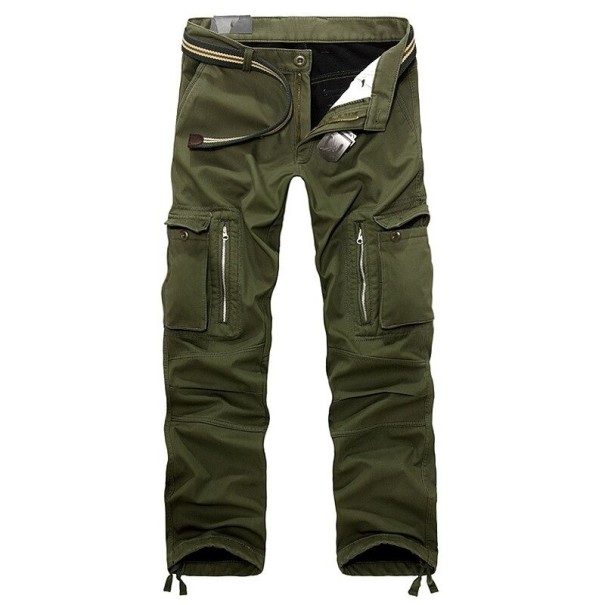 Pantaloni bărbați F1499 verde armată 36