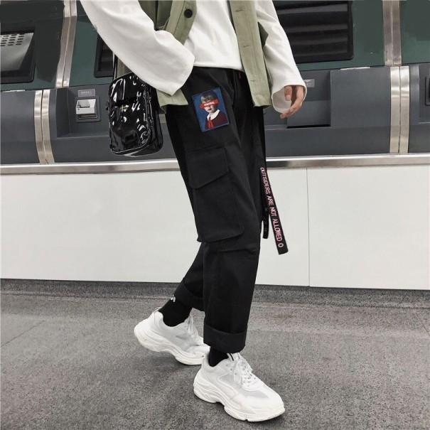 Pantaloni bărbați F1551 negru XS