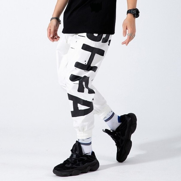 Pantaloni bărbați F1579 alb XS
